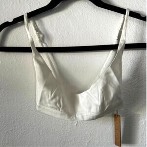 NEW With Tags SKIMS Bridal Silk Scoop Bralette Women XXS Marble Wedding Lingerie